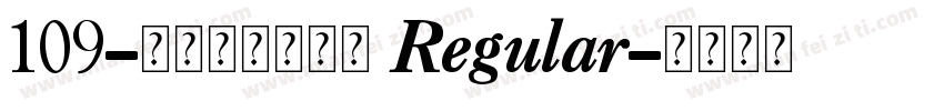 109-情人旋转戒字体 Regular字体转换